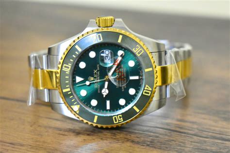 buy rolex submariner green bezel|Rolex Submariner two tone green.